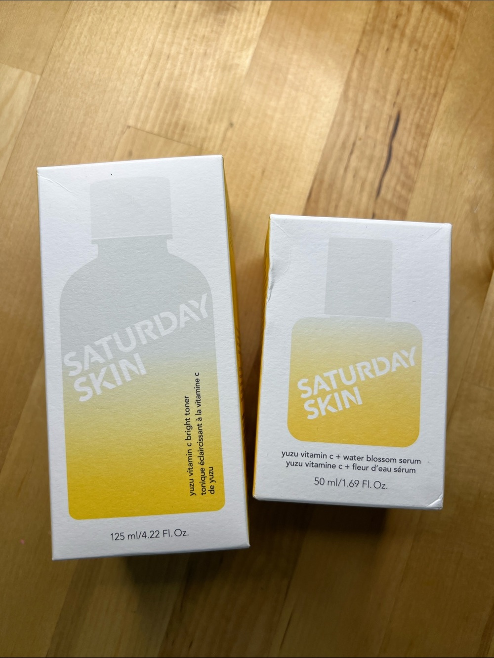 Saturday Skin Yuzu Vitamin C + Water Blossom Serum and Toner